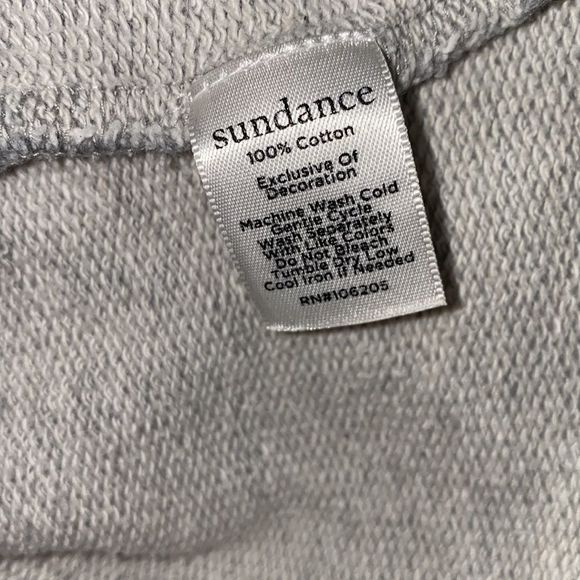 SUNDANCE Botanic Embroidered Cowl-neck Sweatshirt-S - Picture 7 of 7